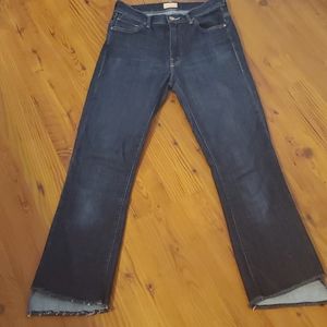 Mother Insider Crop Step Fray Jeans